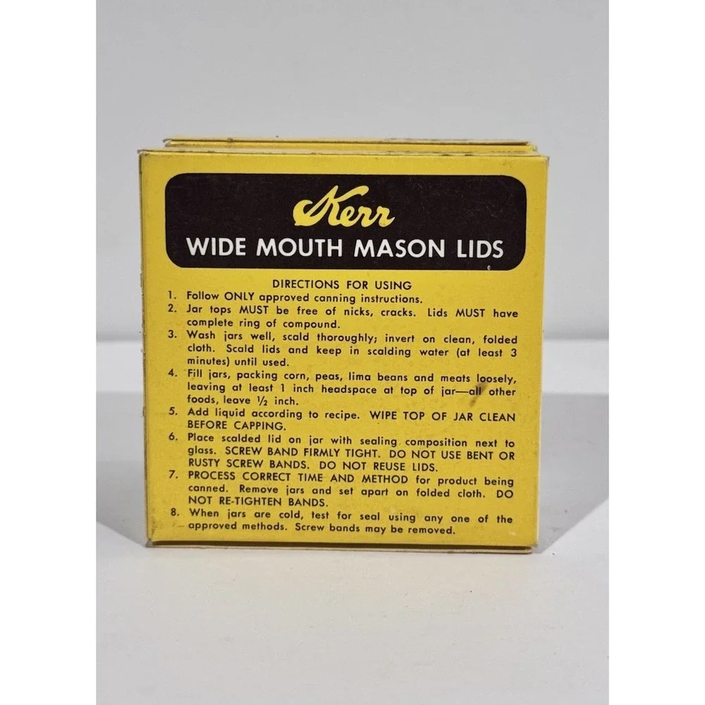 Vintage Kerr Wide Mouth Mason Lids 2‎ Boxes 1 Open Total Of 17 Canning